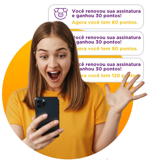 Renove e ganhe 30 pontos